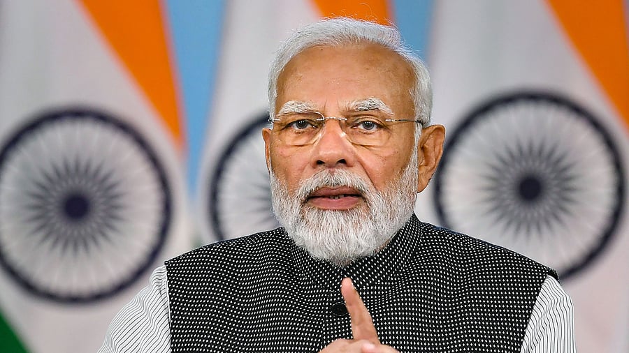 Prime Minister Narendra Modi addresses the Budget Webinar on ‘Reaching the last mile’, via video conferencing. Credit: PTI Photo