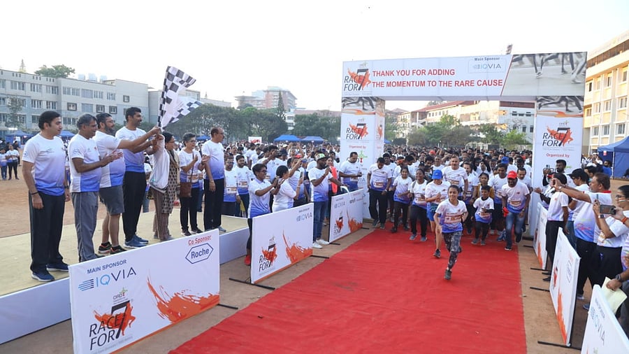 Participants at 'Racefor7' on Sunday. Credit: Special Arrangement