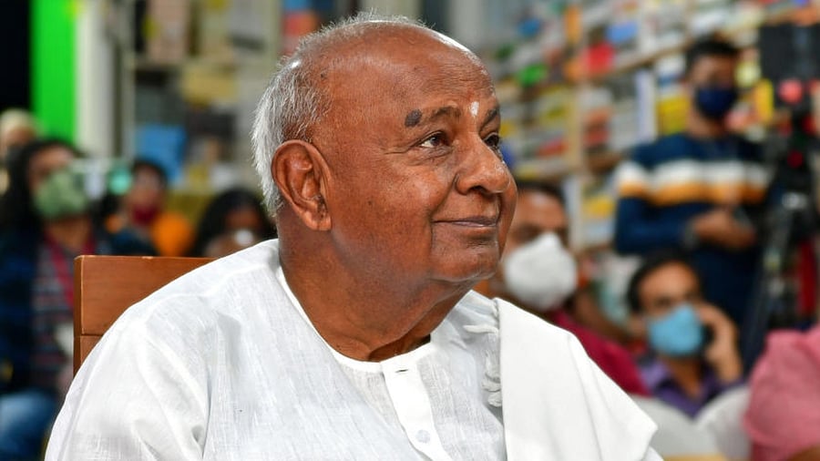 JDS Supremo H D Deve Gowda. Credit: DH File Photo