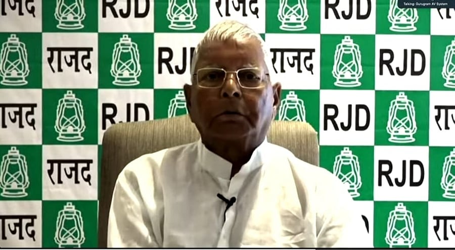 Former railway minister Lalu Prasad. Credit: IANS Photo