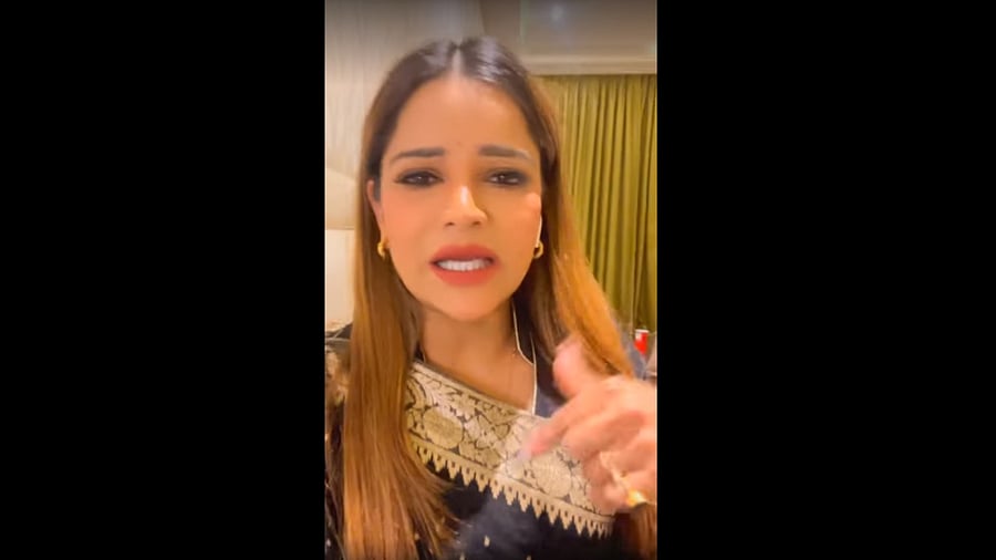 Archana Gautam. Credit: Screengrab of Facebook Live