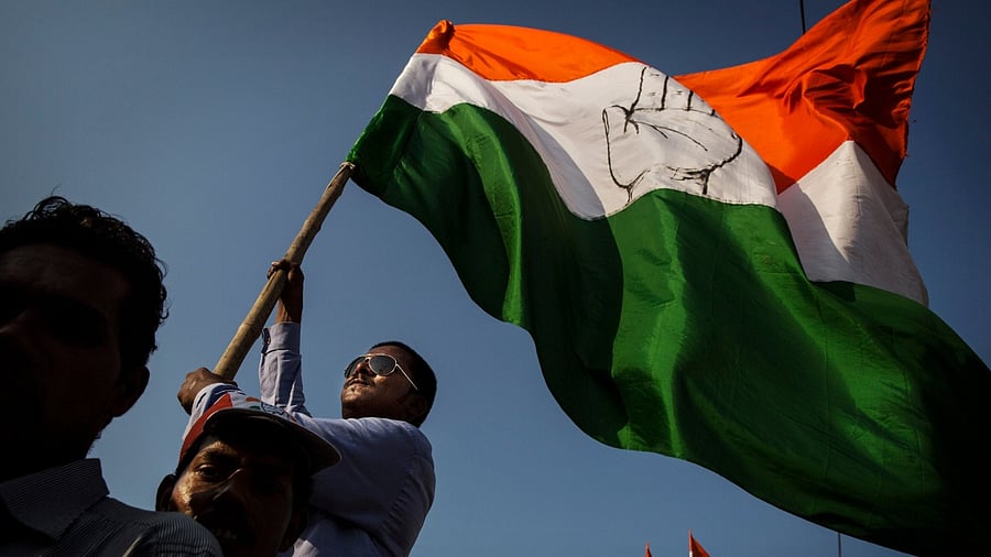 Last week, Congress leaders staged a protest demanding Bommai’s resignation in connection with a bribery case against BJP MLA Madal Virupakshappa and his son. Credit: Getty Images