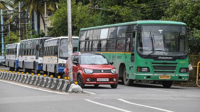 BMTC buses. Credit: DH Photo