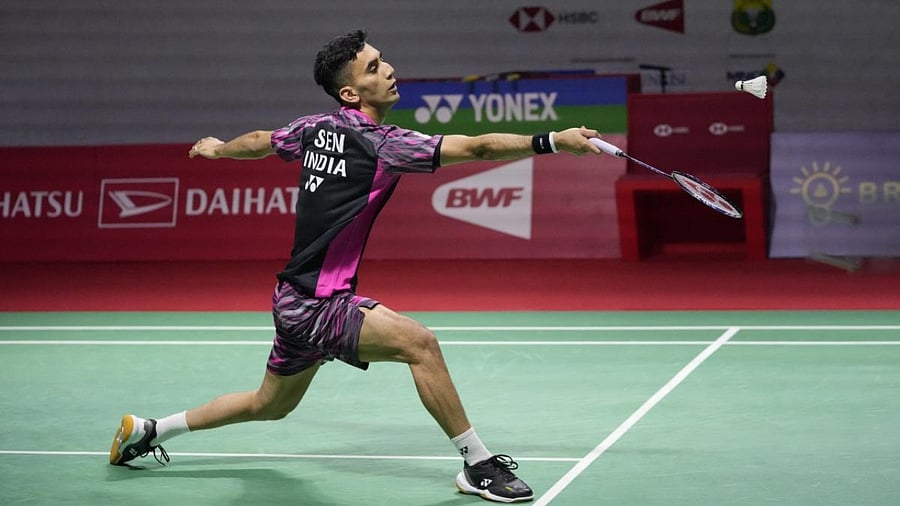Indian shuttler Lakshya Sen. Credit: AP/PTI Photo