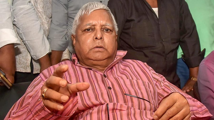 RJD national president Lalu Prasad Yadav. Credit: PTI Photo