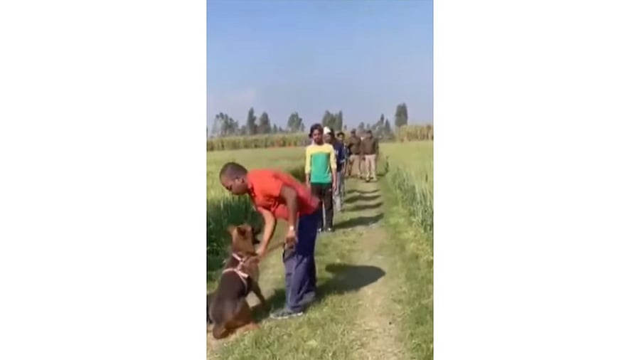 Kattie was made to sniff a blood-stained cloth belonging to Shakib that was found a few metres away from his body. Credit: Instagram/@uttarakhandpolice