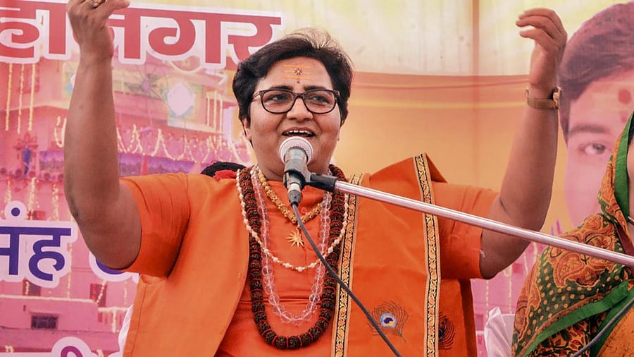 BJP MP Pragya Thakur. Credit: PTI File Photo