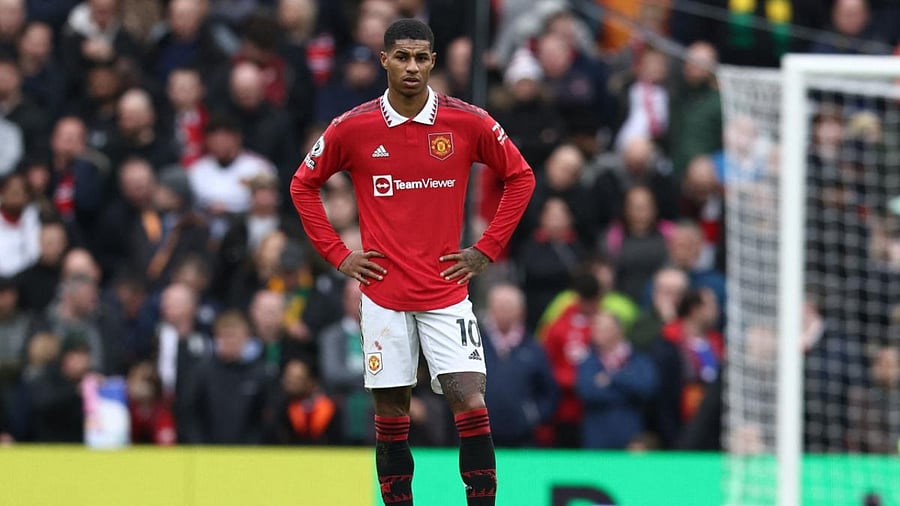 Man United's Marcus Rashford during the match vs Southampton. Credit: AFP Photo
