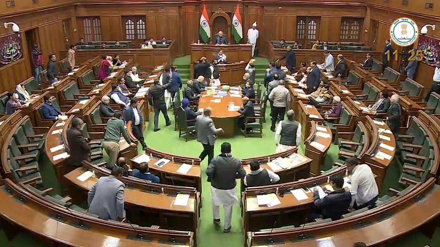 The Delhi Assembly. Credit: Twitter/@AAP