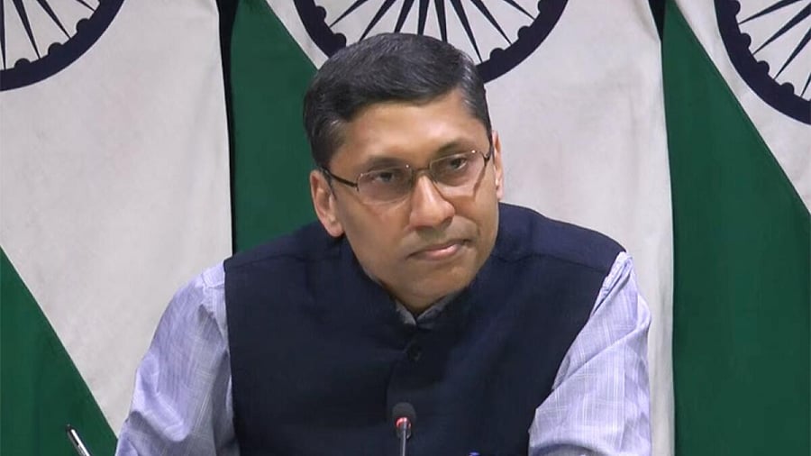 MEA spokesperson Arindam Bagchi. Credit: IANS Photo