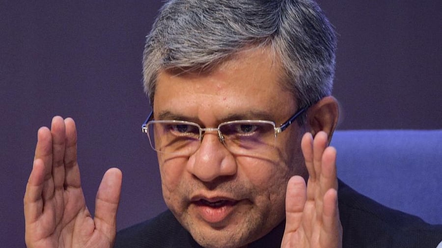 Union Minister for Electronics & Information Technology Ashwini Vaishnaw. Credit: PTI Photo