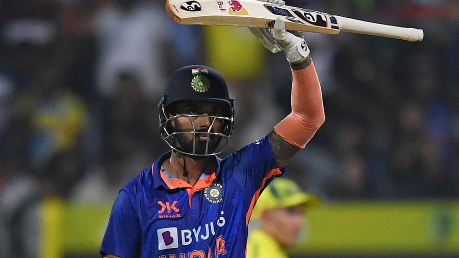 India's wicketkeeper batter K L Rahul. Credit: AFP Photo