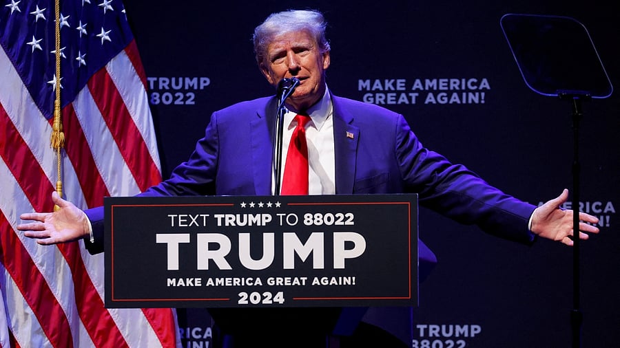 Former US President Donald Trump. Credit: Reuters File Photo