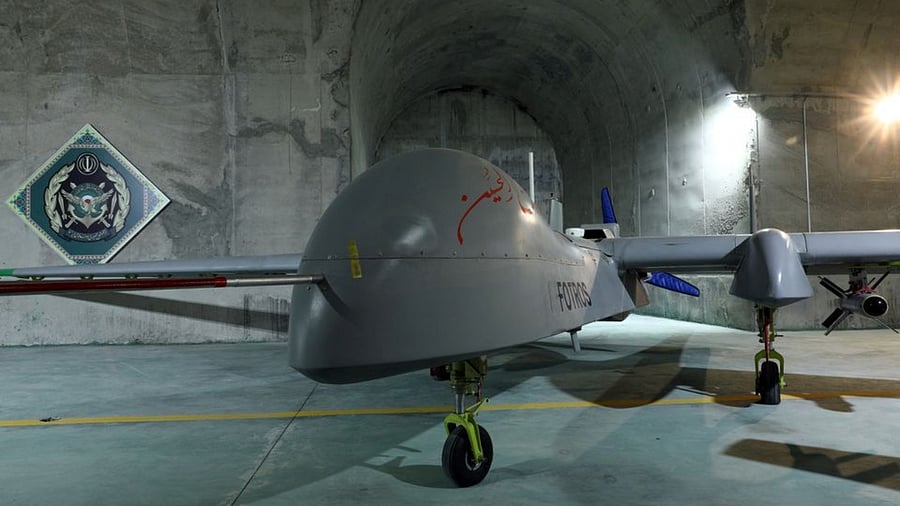 A drone at an underground site at an undisclosed location in Iran. Credit: Reuters File Photo/Iranian Army/WANA (West Asia News Agency)