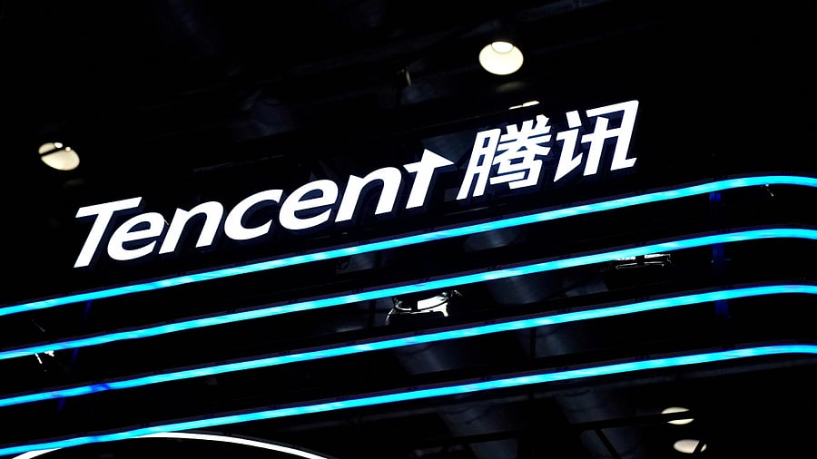  A logo of Tencent is seen at its booth at the 2020 China International Fair for Trade in Services (CIFTIS) in Beijing, China September 4, 2020. Credit: Reuters File Photo