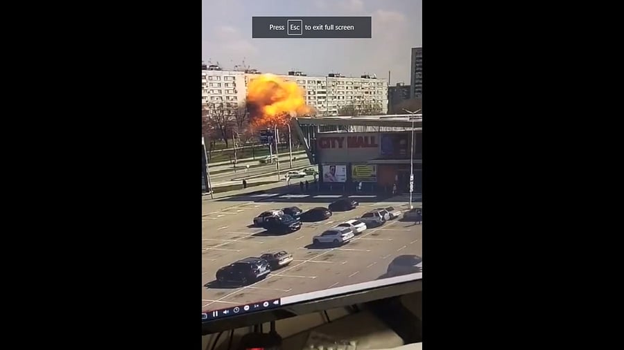 Screengrab of video posted by Ukrainian President Volodymyr Zelenskyy. Credit: Twitter/@ZelenskyyUa