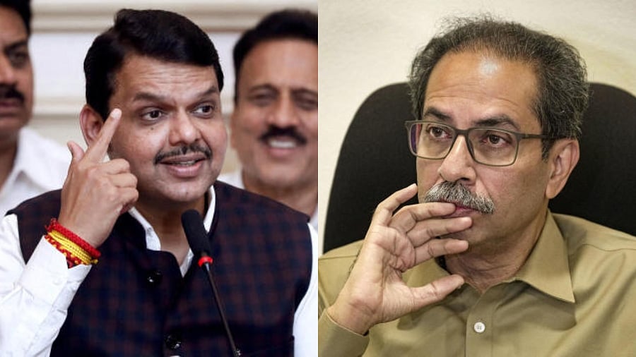 Devendra Fadnavis (left) and Uddhav Thackeray (right). Credit: Reuters File and PTI Photos