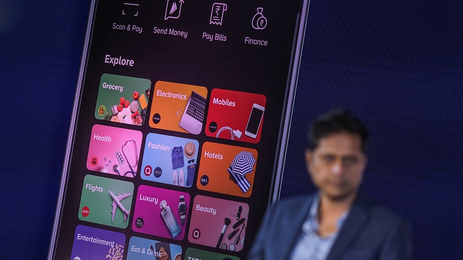 Tata Neu allows users to buy groceries and gadgets as well as reserve airplane tickets and restaurants from brands under Tata. Credit: Bloomberg