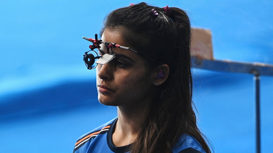 Olympian shooter Manu Bhaker. Credit: AFP Photo