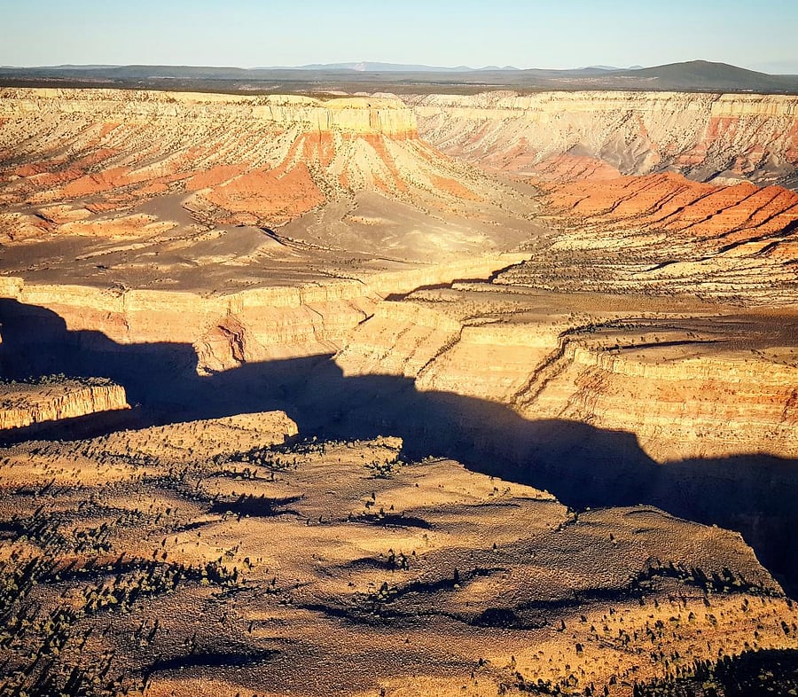 Overhead views of the Grand Canyon. PHOTOS BY AUTHOR