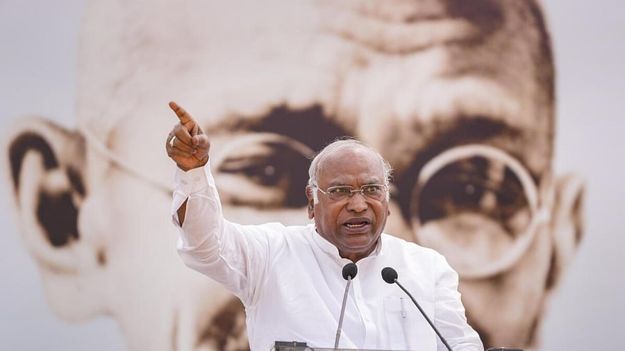 Congress President Mallikarjun Kharge. Credit: PTI Photo