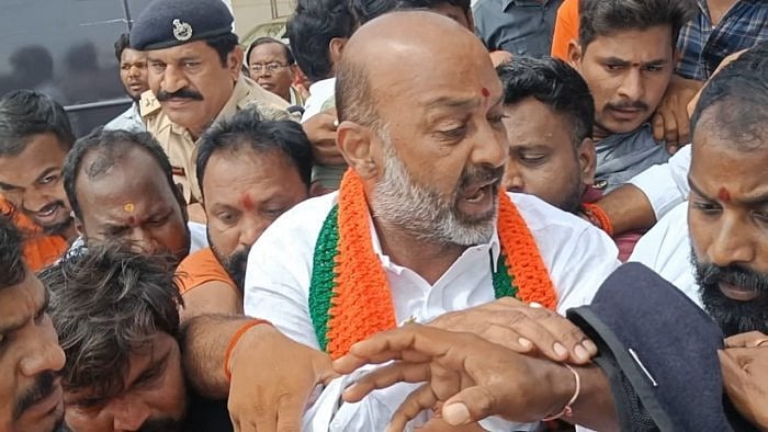 Telangana BJP president and party MP Bandi Sanjay Kumar. Credit: PTI Photo