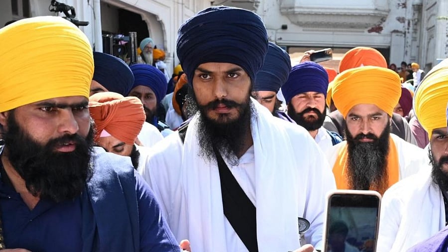 File photo of Amritpal Singh. Credit: PTI Photo