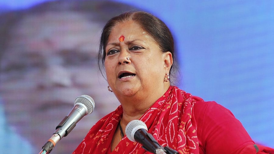 Vasundhara Raje. Credit: PTI Photo