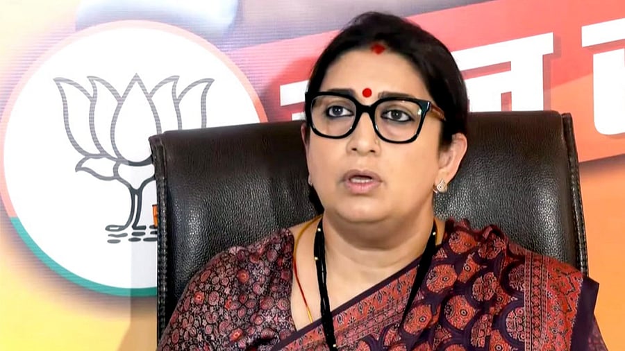 Smriti Irani. Credit: PTI Photo