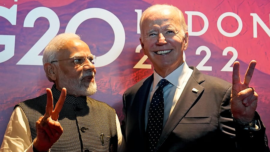 Prime Minister Narendra Modi is likely to virtually participate in Joe Biden's Summit for Democracy. Credit: AP Photo