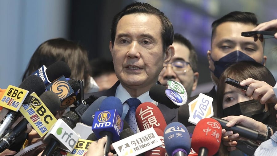 Former Taiwan president Ma Ying-jeou. Credit: AP/PTI Photo