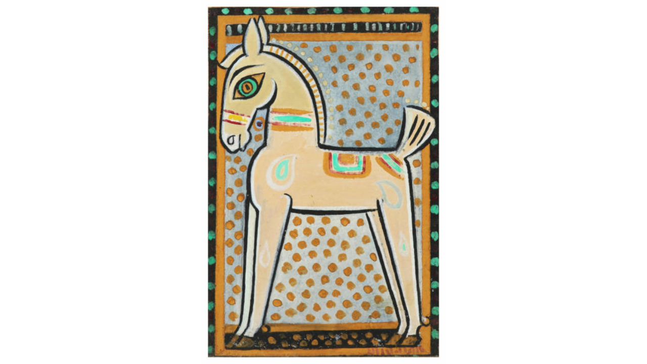 Visitors from around the world -- from former PM Indira Gandhi to pioneering artiste Uday Shankar -- would visit the house often to meet the artist, see his works and also buy artworks. Credit: DH Photo