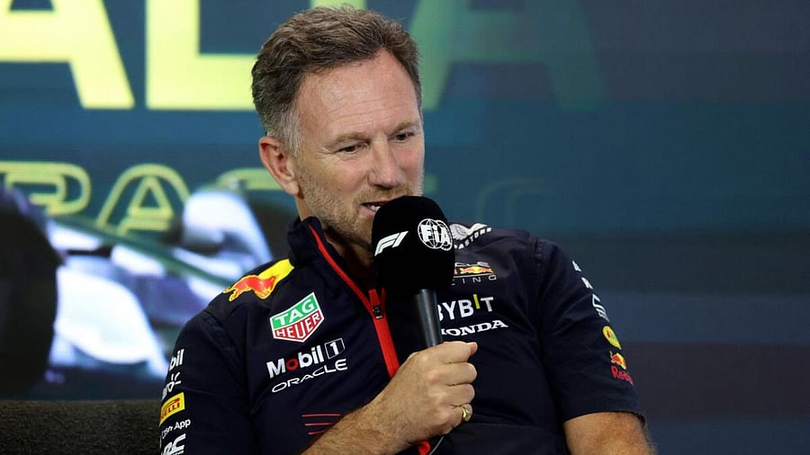 Red Bull Racing's British team principal Christian Horner. Credit: AFP Photo