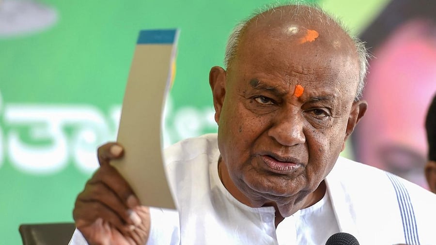 Former PM H D Deve Gowda. credit: PTI File Photo