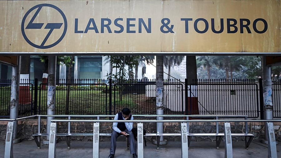 Construction major Larsen & Toubro logo. Credit: Reuters Photo