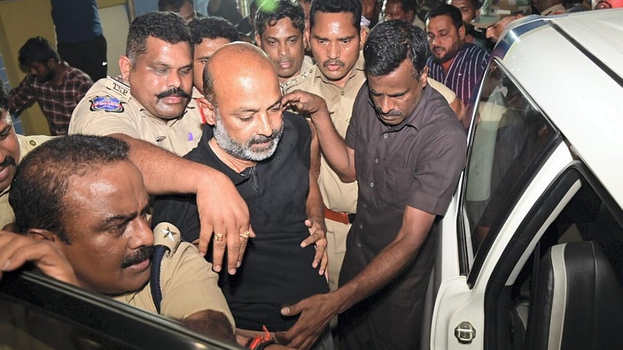 Telangana BJP chief Bandi Sanjay. Credit: PTI Photo