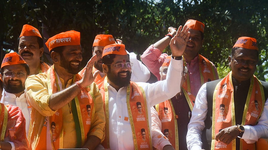 Shinde will reach Ayodhya by road after landing at the Lucknow airport. Credit: PTI Photo