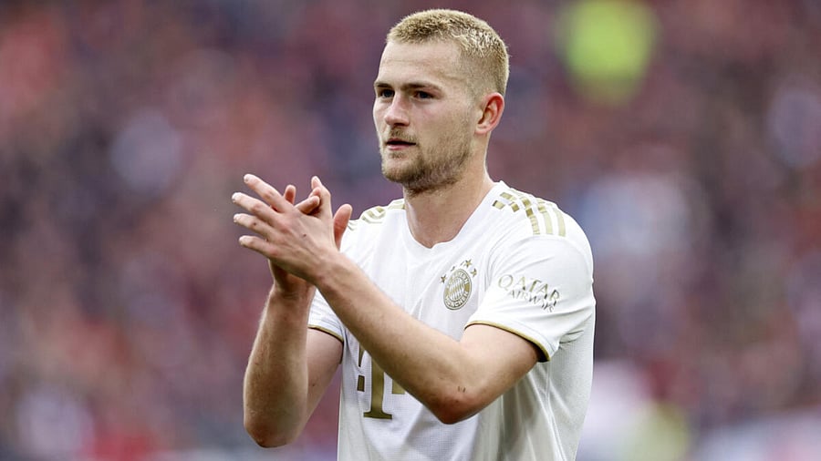 Matthijs de Ligt celebrates after the match. Credit: Reuters Photo