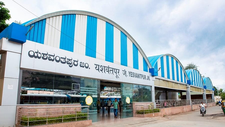 A view of the Yesvantpur rail station. Credit: DH Photo