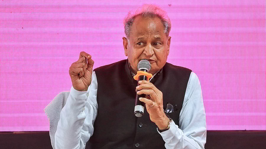 Gehlot also said that rapid industrial development has taken place in Rajasthan. Credit: PTI Photo