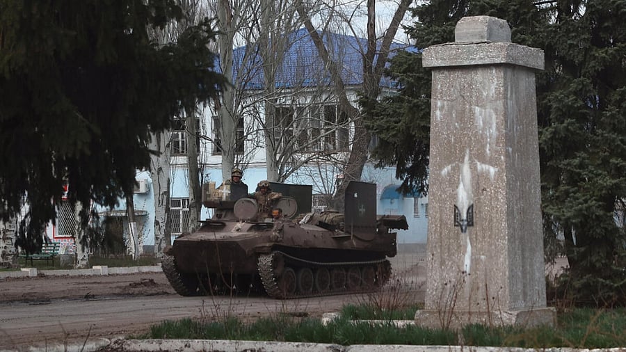 Ukrainian soldiers in Bakhmut. Credit: Reuters Photo