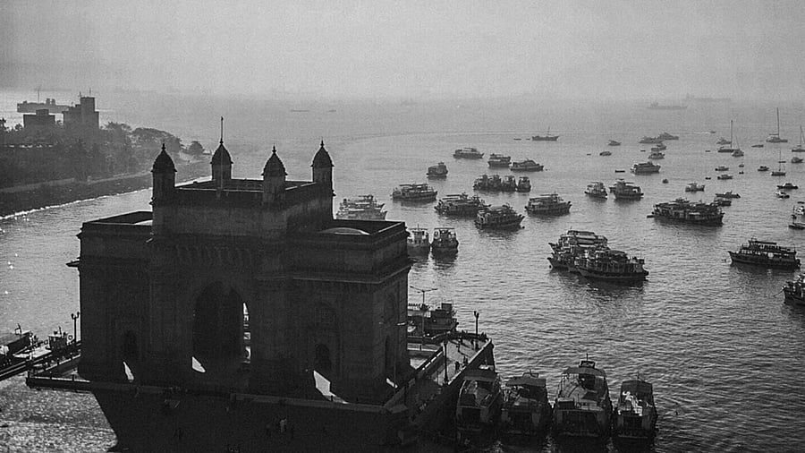 An old picture of the Gateway of India, Mumbai. Credit: iStock Photo