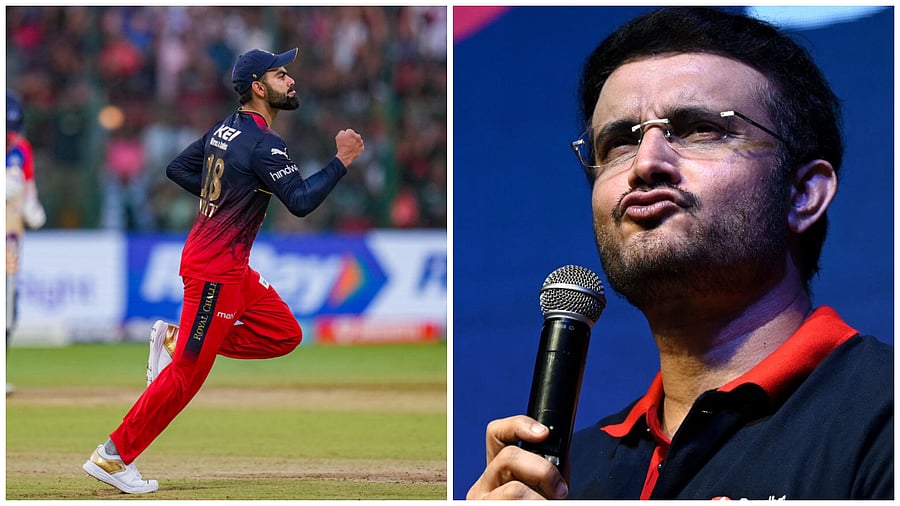 Virat Kohli (left). Credit: PTI Photo; and Sourav Ganguly (right). Credit: AFP Photo
