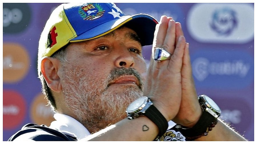 Diego Maradona. Credit: AFP File Photo