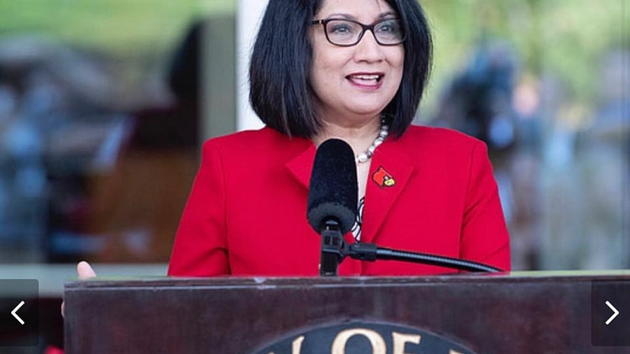 Neeli Bendapudi, the Indian American president of Penn State University. Credit: Facebook/neeli.bendapudi