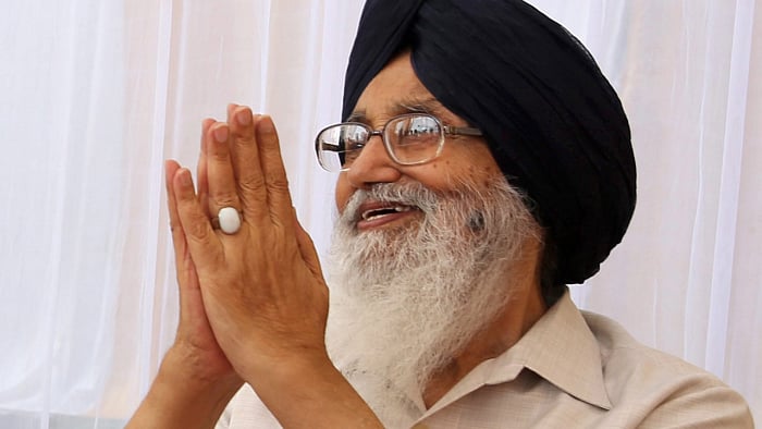 Parkash Singh Badal. Credit: PTI Photo 