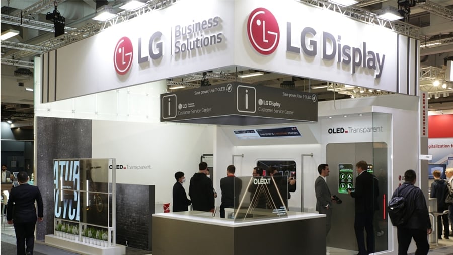 LG Display booth at InnoTrans 2022 event in Berlin. Credit: LG Display