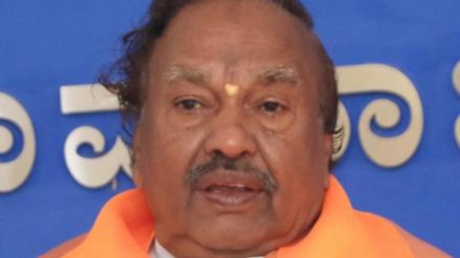 BJP's Eshwarappa. Credit: DH Pool Photo