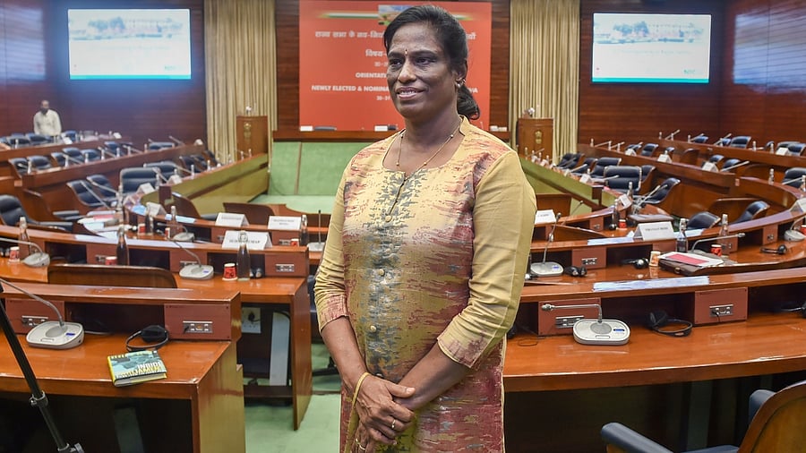 Usha, a Rajya Sabha member, has condemned the protest. Credit: PTI File Photo
