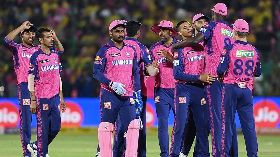 Rajasthan Royals' players. Credit: AFP Photo